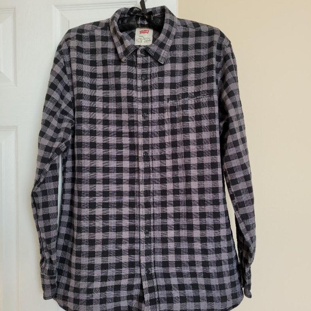 Levi's Men's Bold Check Shirt M Button Down Casual